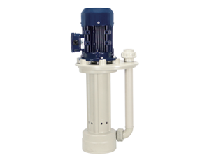 In-tank vertical pump with round plate